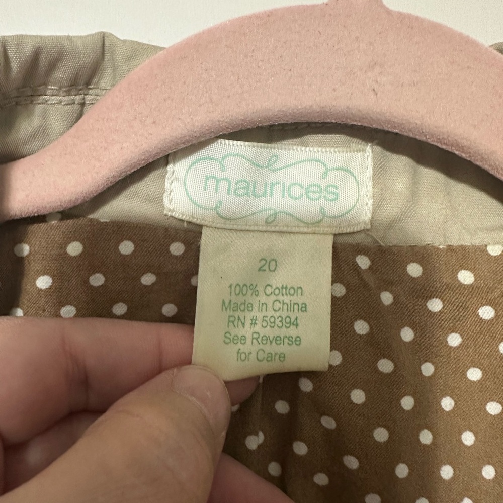 Maurices Brown Polka Dot Top - Picture 2 of 3